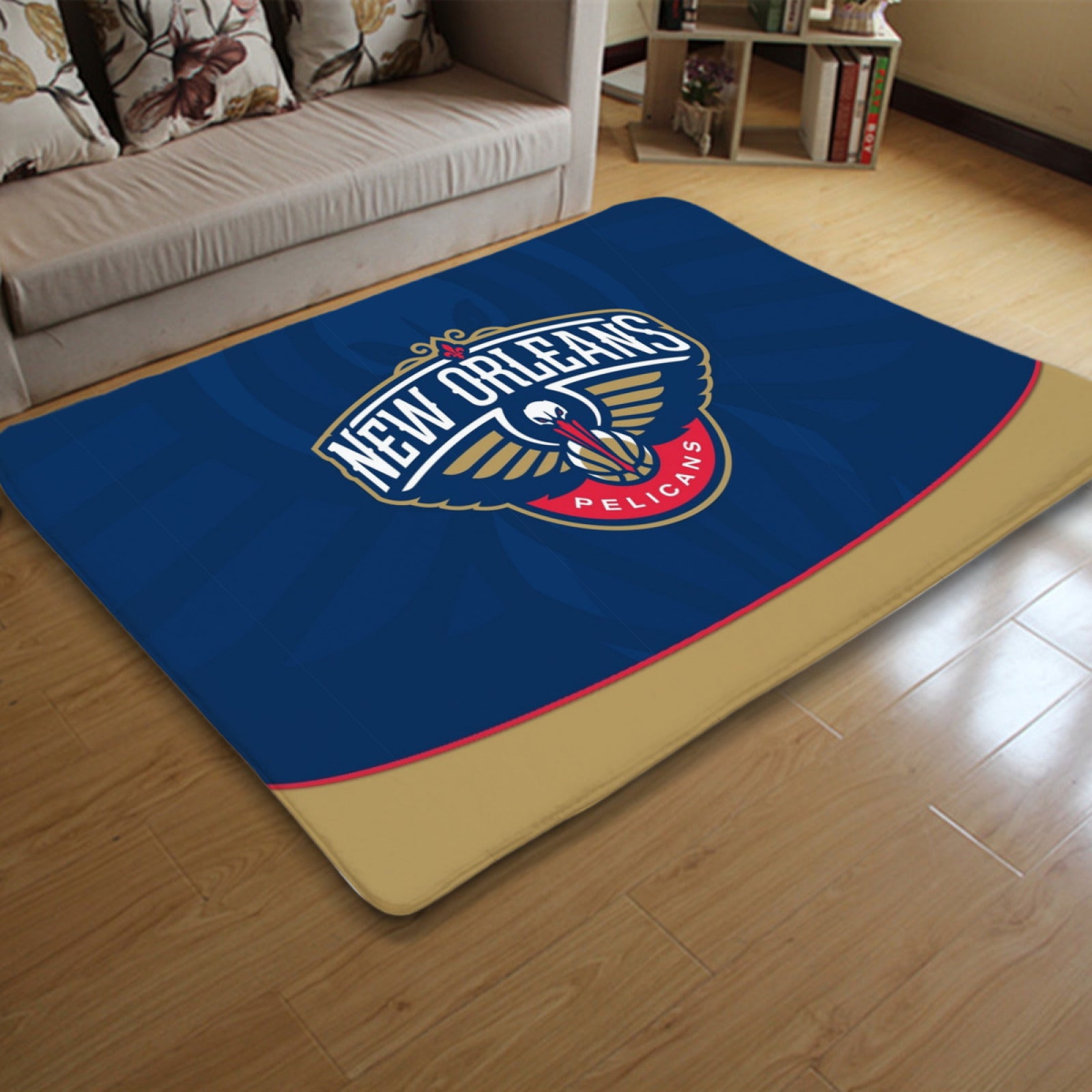 New Orleans Basketball Pelicans Carpet Living Room Bedroom Mats Kitchen Bathroom Rugs