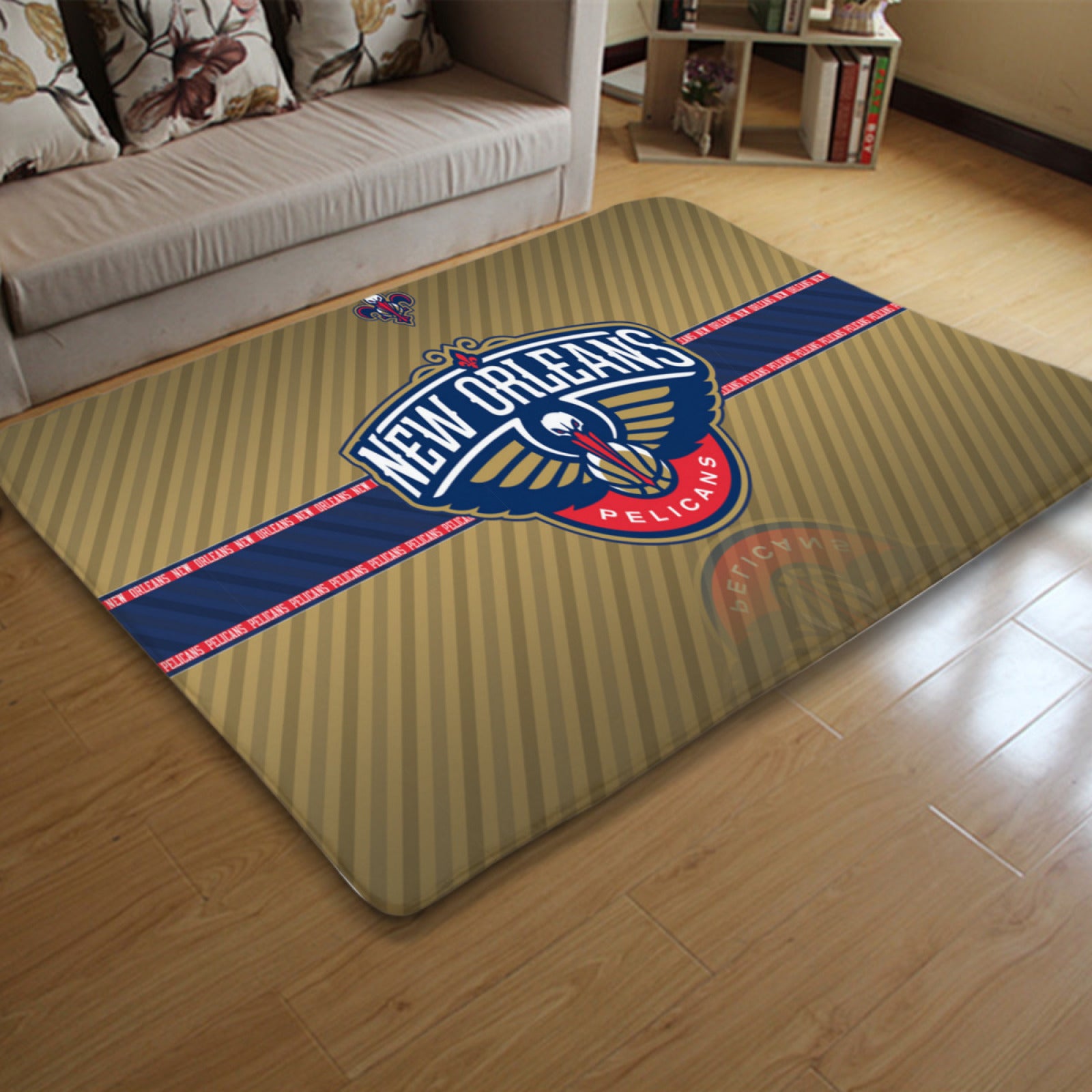 New Orleans Basketball Pelicans Carpet Living Room Bedroom Mats Kitchen Bathroom Rugs