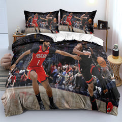 New Orleans Basketball Pelicans Bedding Set Quilt Cover Without Filler