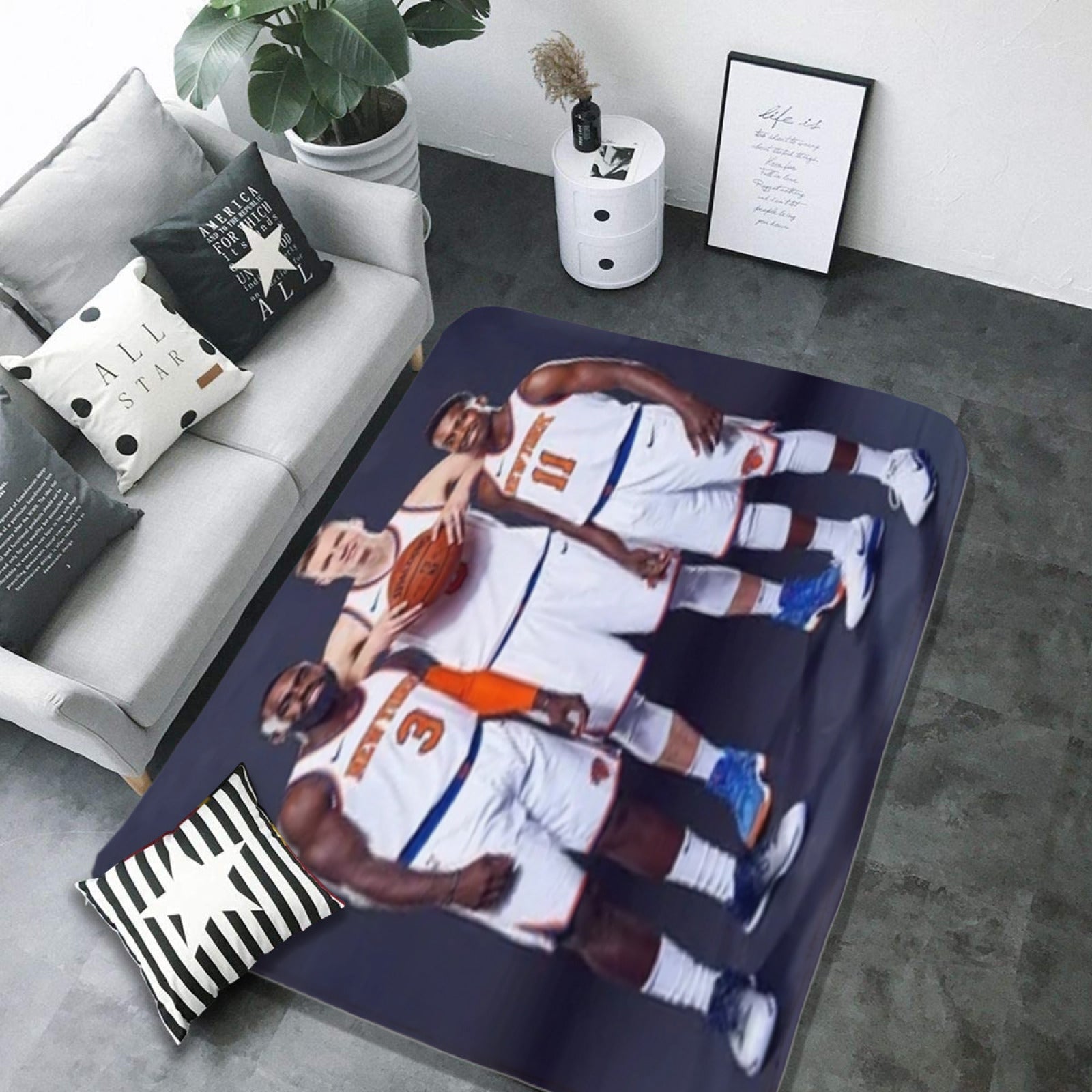 New York Basketball Knicks Carpet Living Room Bedroom Mats Kitchen Bathroom Rugs