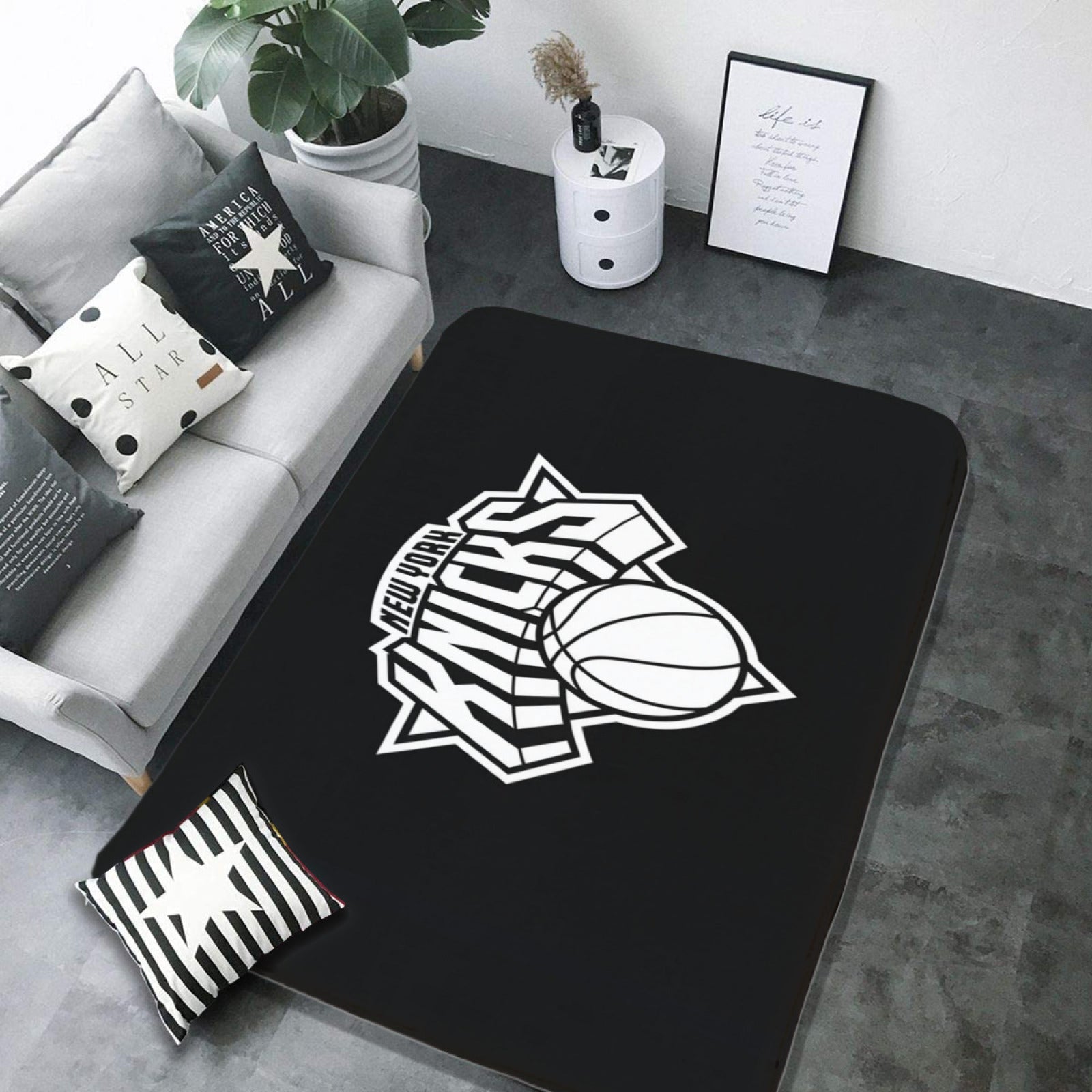 New York Basketball Knicks Carpet Living Room Bedroom Mats Kitchen Bathroom Rugs