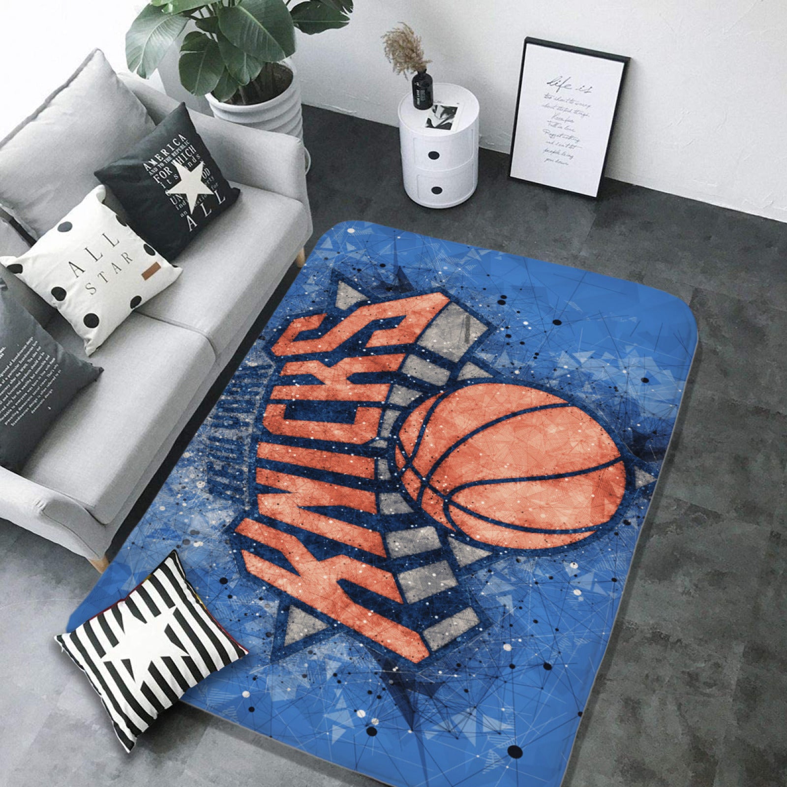 New York Basketball Knicks Carpet Living Room Bedroom Mats Kitchen Bathroom Rugs