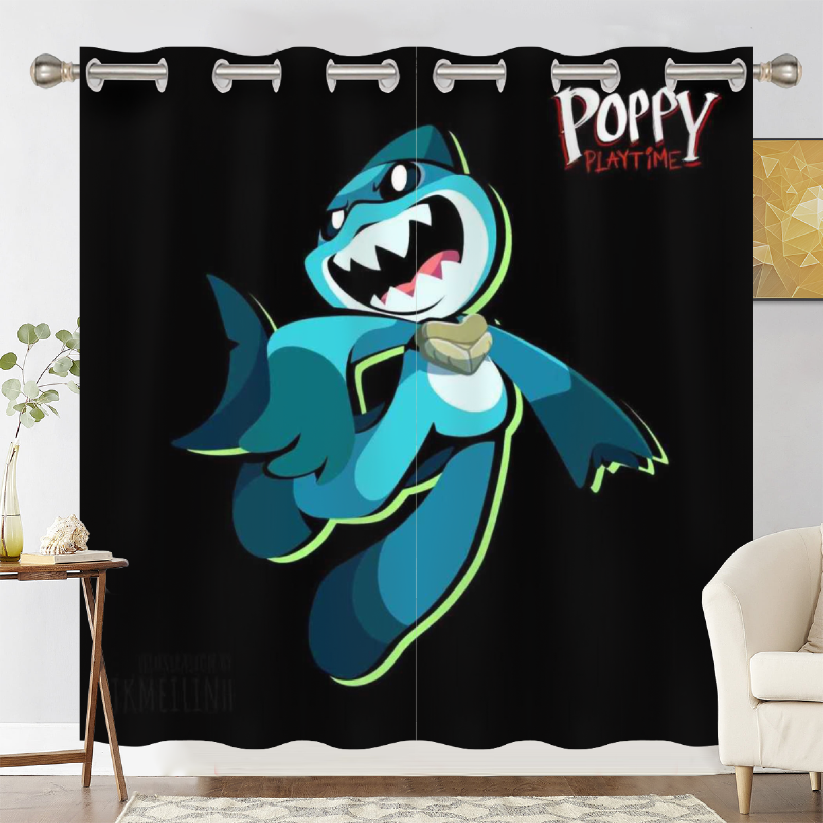 Nightmare Critters Blackout Curtains Drapes For Window Treatment Set