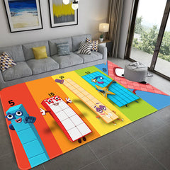 Numberblocks Cosplay Carpet Living Room Bedroom Sofa Rug Door Mats