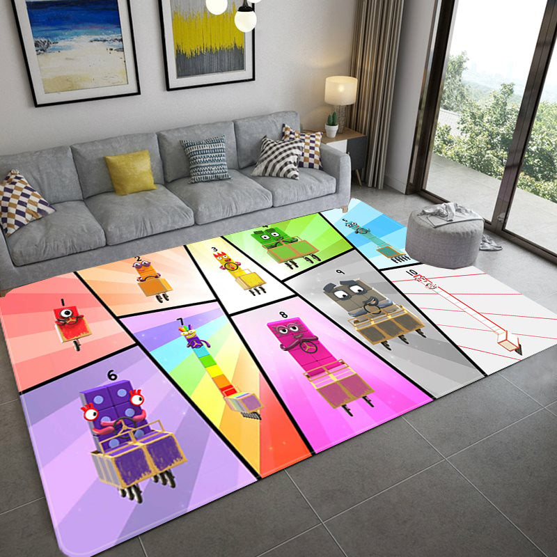 Numberblocks Cosplay Carpet Living Room Bedroom Sofa Rug Door Mats