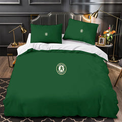 Oakland Athletics Duvet Cover Quilt Case Pillowcase Bedding Set Without Filler