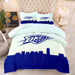 Oklahoma City Thunder Basketball Comforter Pillowcase Sets Blanket All Season Reversible Quilted Duvet