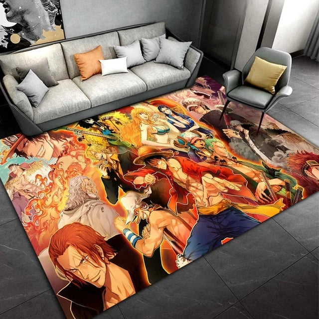 One Piece Anime Carpet Living Room Bedroom Sofa Mat Door Mat Kitchen Bathroom Rugs