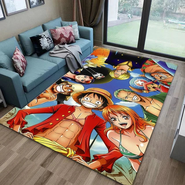 One Piece Anime Carpet Living Room Bedroom Sofa Mat Door Mat Kitchen Bathroom Rugs