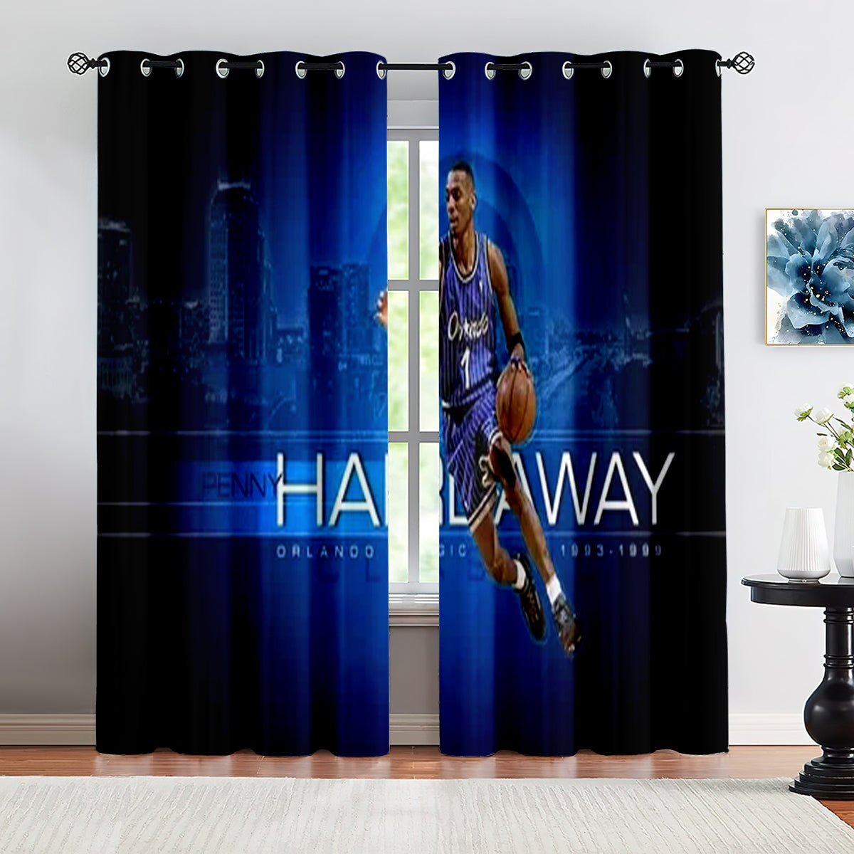 Orlando Basketball Magic Blackout Curtains Drapes For Window Treatment Set