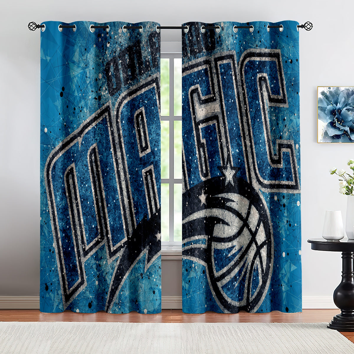 Orlando Basketball Magic Blackout Curtains Drapes For Window Treatment Set