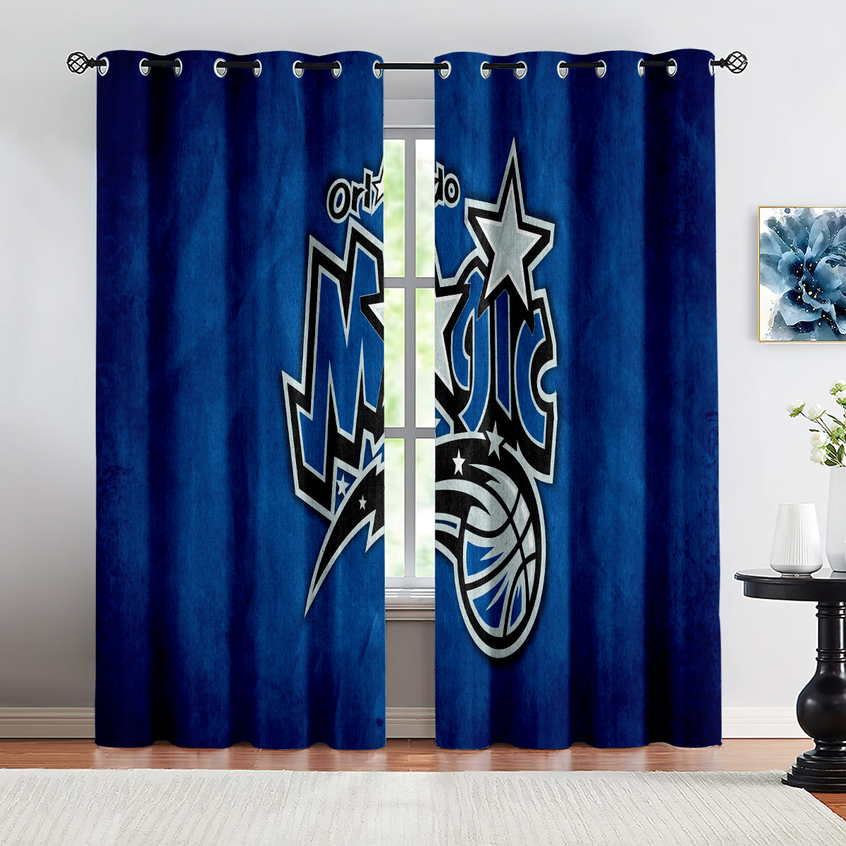 Orlando Basketball Magic Blackout Curtains Drapes For Window Treatment Set