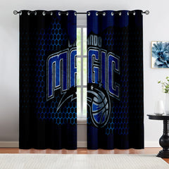 Orlando Basketball Magic Blackout Curtains Drapes For Window Treatment Set