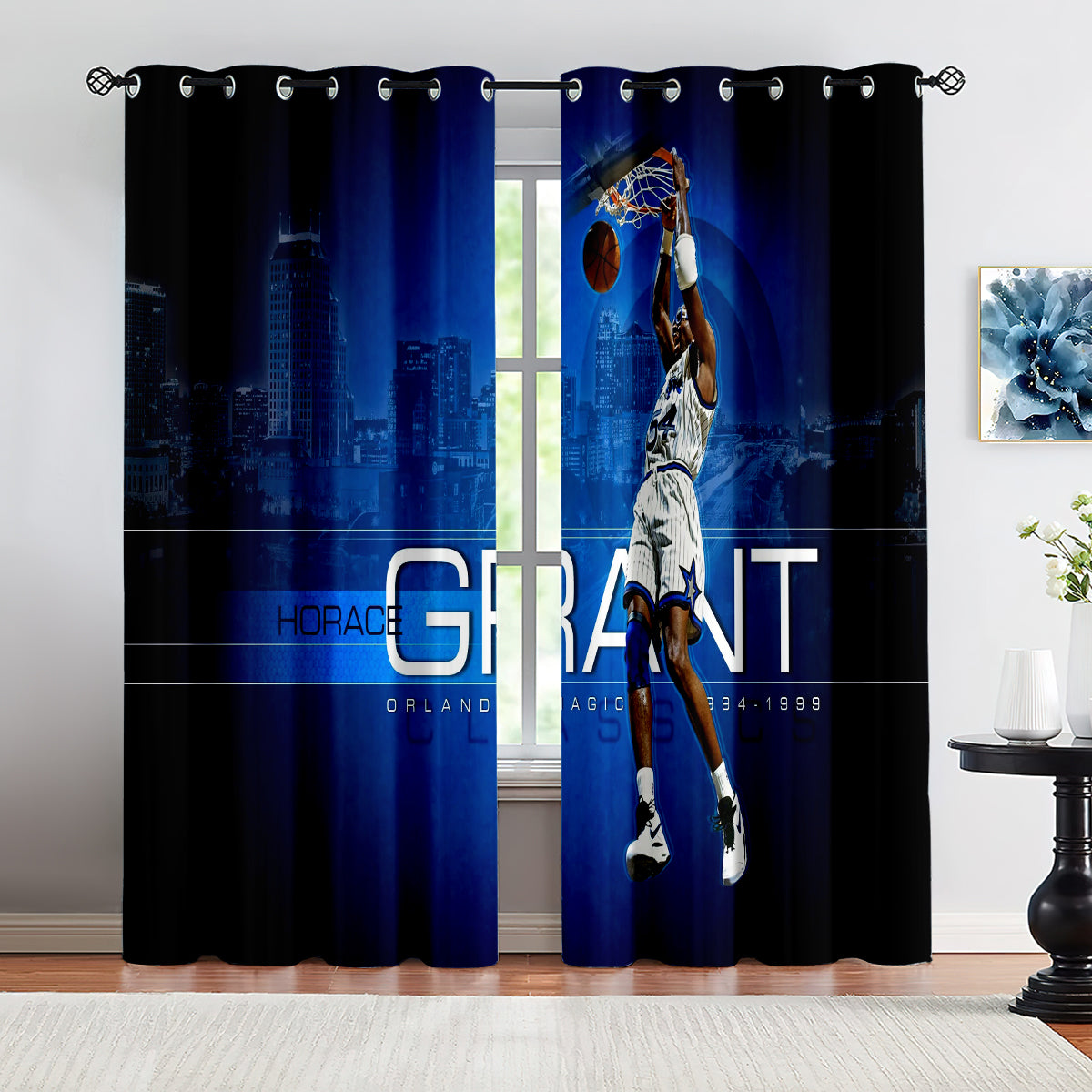 Orlando Basketball Magic Blackout Curtains Drapes For Window Treatment Set