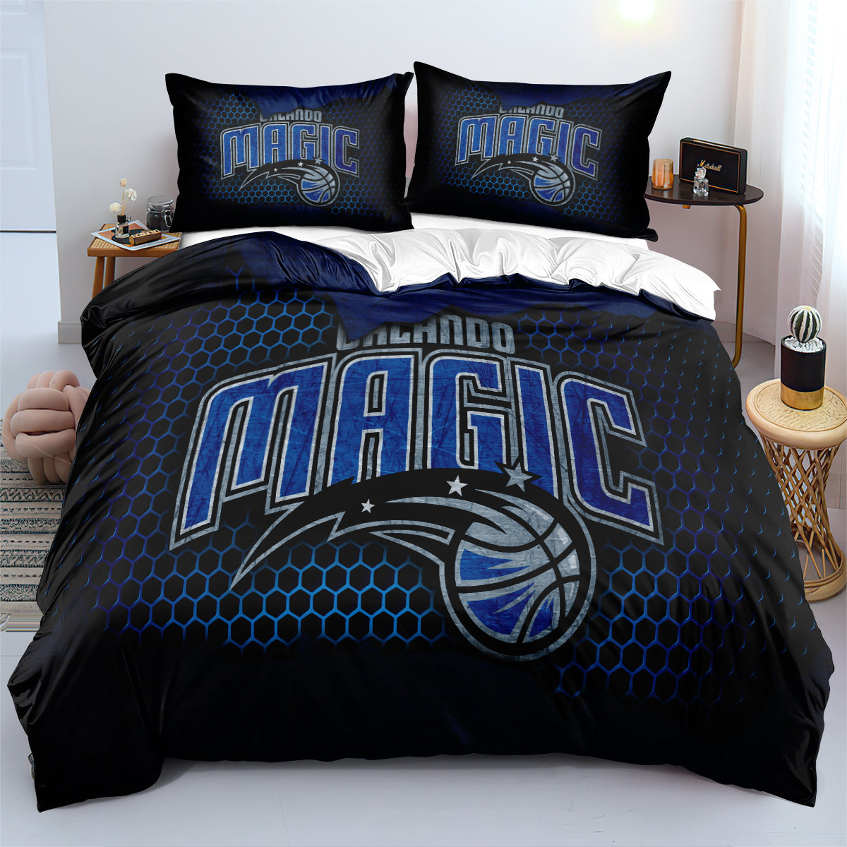 Orlando Basketball Magic Bedding Set Quilt Cover Without Filler