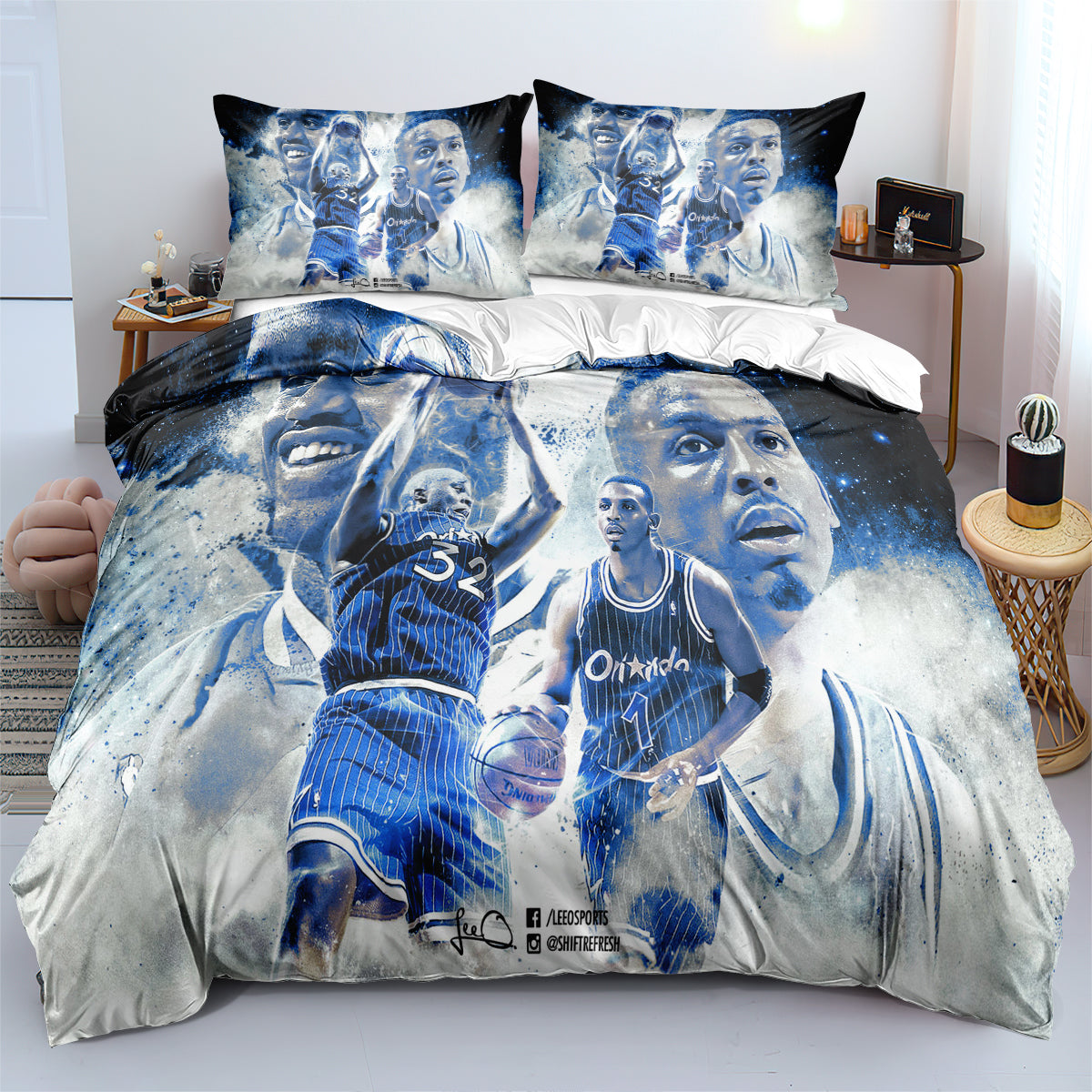 Orlando Basketball Magic Bedding Set Quilt Cover Without Filler