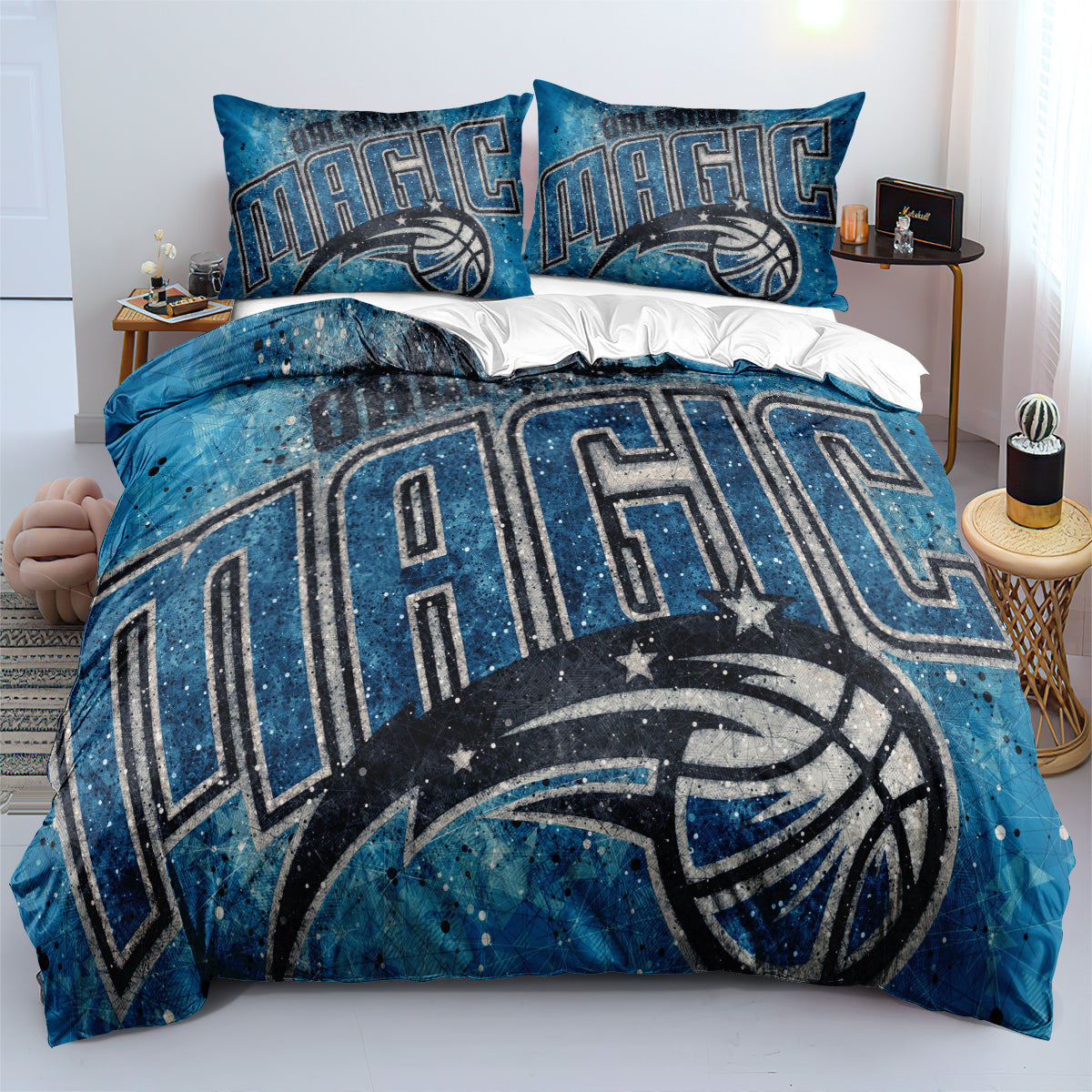 Orlando Basketball Magic Bedding Set Quilt Cover Without Filler