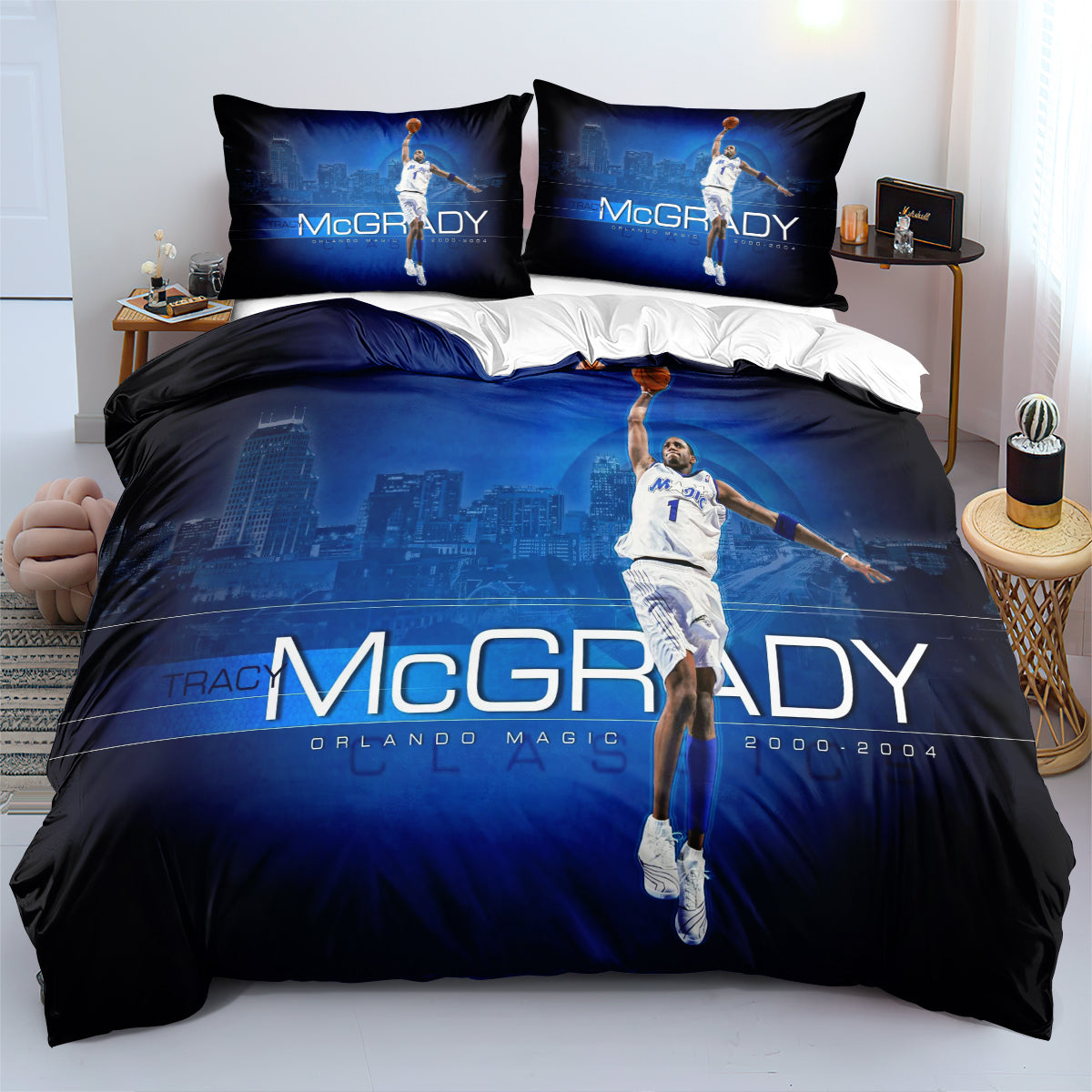 Orlando Basketball Magic Bedding Set Quilt Cover Without Filler