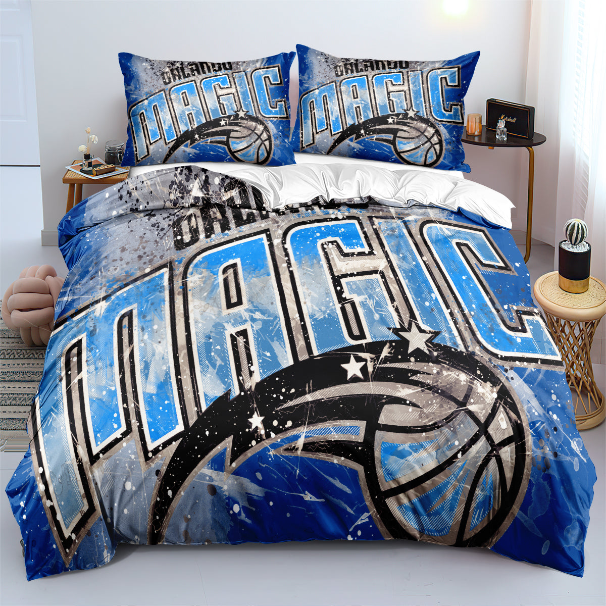 Orlando Basketball Magic Bedding Set Quilt Cover Without Filler