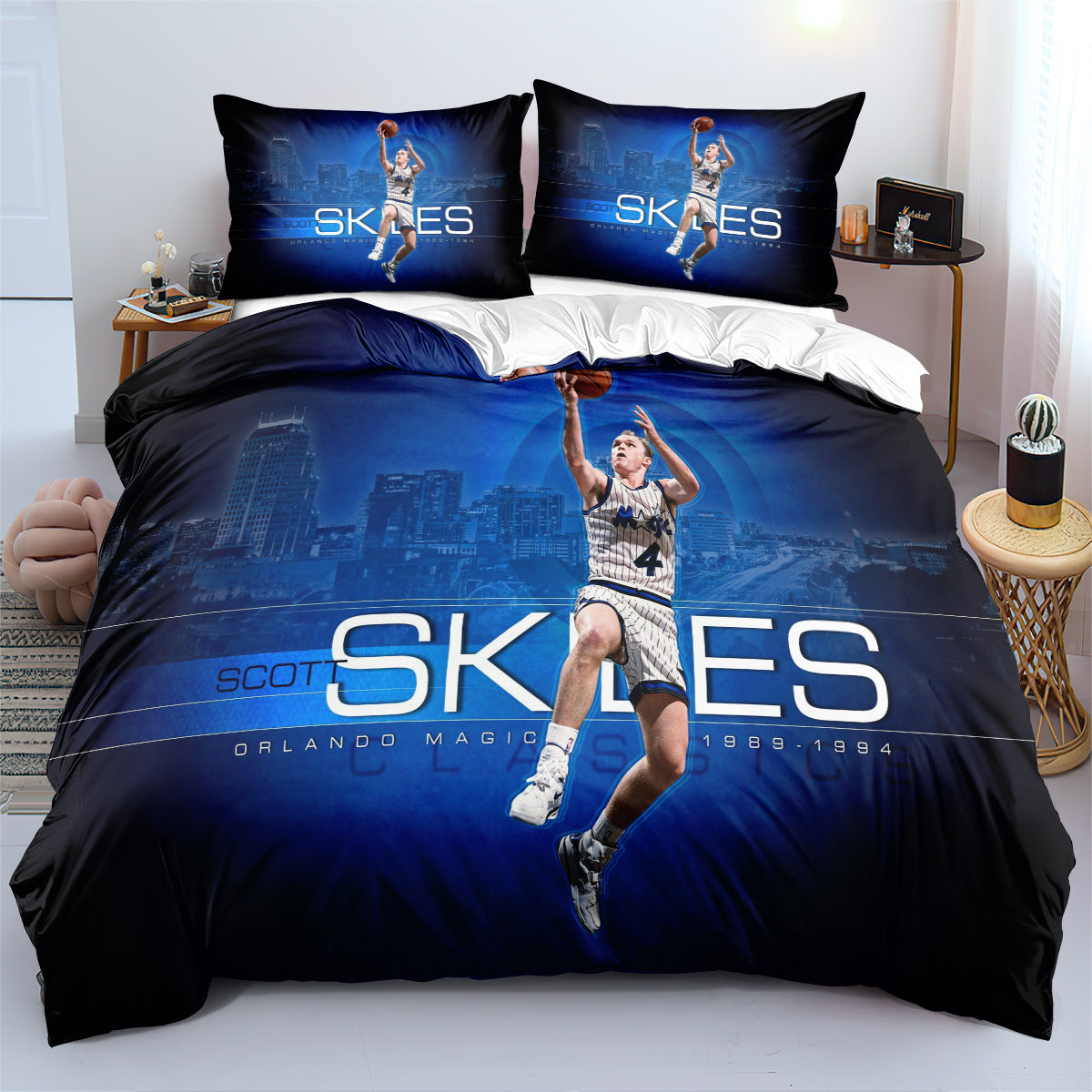 Orlando Basketball Magic Bedding Set Quilt Cover Without Filler