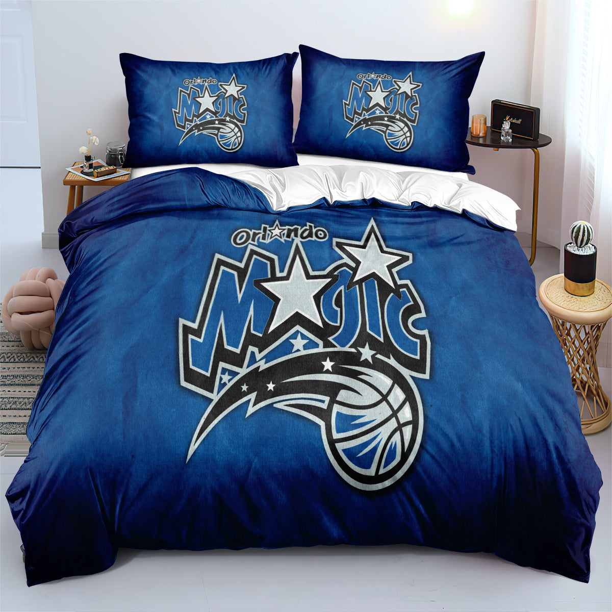 Orlando Basketball Magic Bedding Set Quilt Cover Without Filler