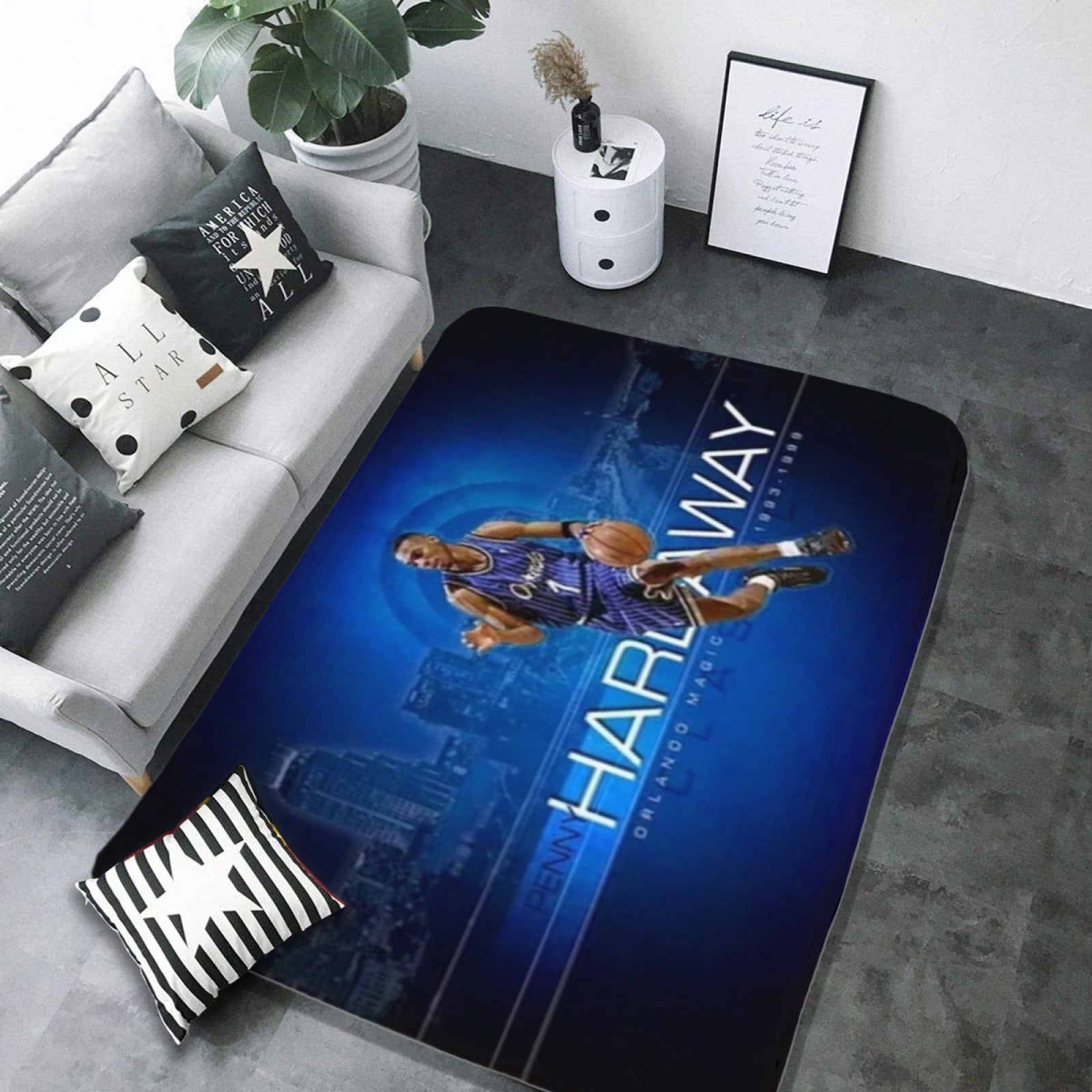 Orlando Basketball Magic Carpet Living Room Bedroom Mats Kitchen Bathroom Rugs