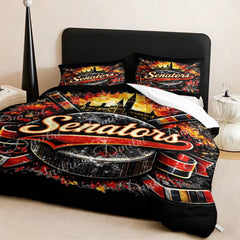 Ottawa Senators Hockey League Comforter Pillowcase Sets Blanket All Season Reversible Quilted Duvet