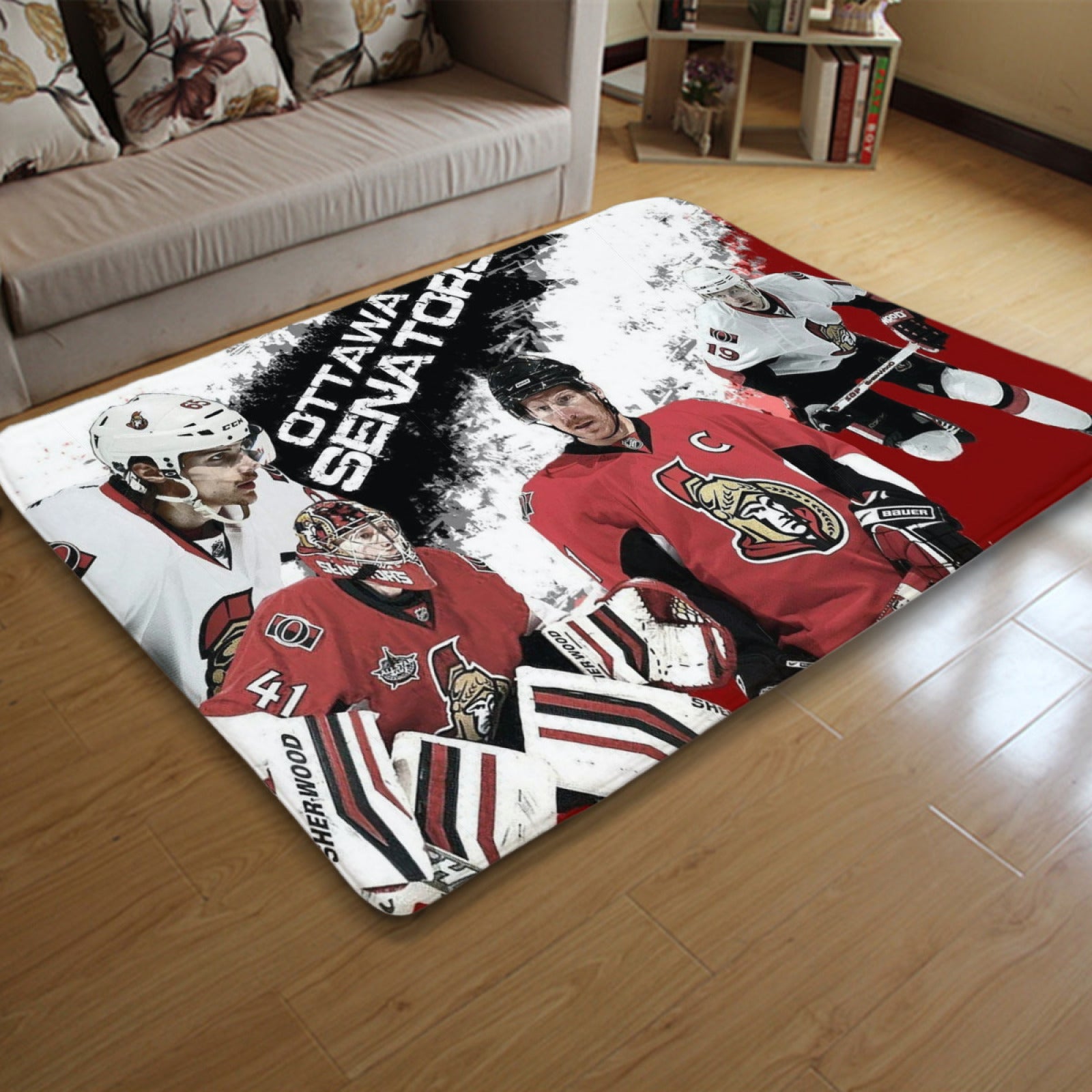 Ottawa Senators Hockey League Carpet Living Room Bedroom Mats Kitchen Bathroom Rugs