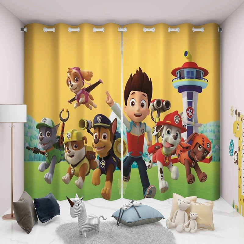 PAW Patrol Marshall Blackout Curtain for Window Treatment Set for Living Room Bedroom