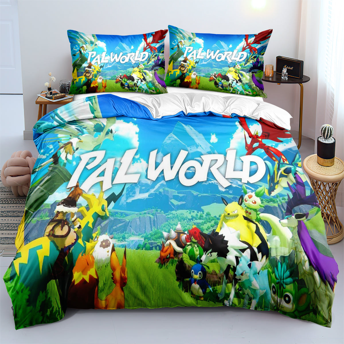 Palworld 3D Printed Duvet Cover Quilt Cover Pillowcase Bedding Set