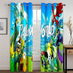 Palworld Blackout Curtain for Living Room Bedroom Window Treatment