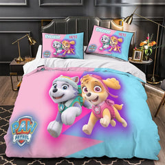 Paw Patrol Skye Duvet Cover Quilt Case Pillowcase Bedding Set Without Filler