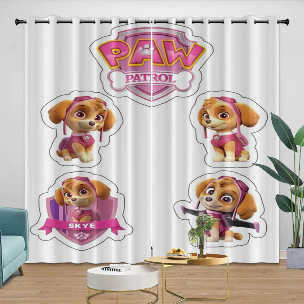 Paw Patrol Skye Curtains Blackout Window Drapes