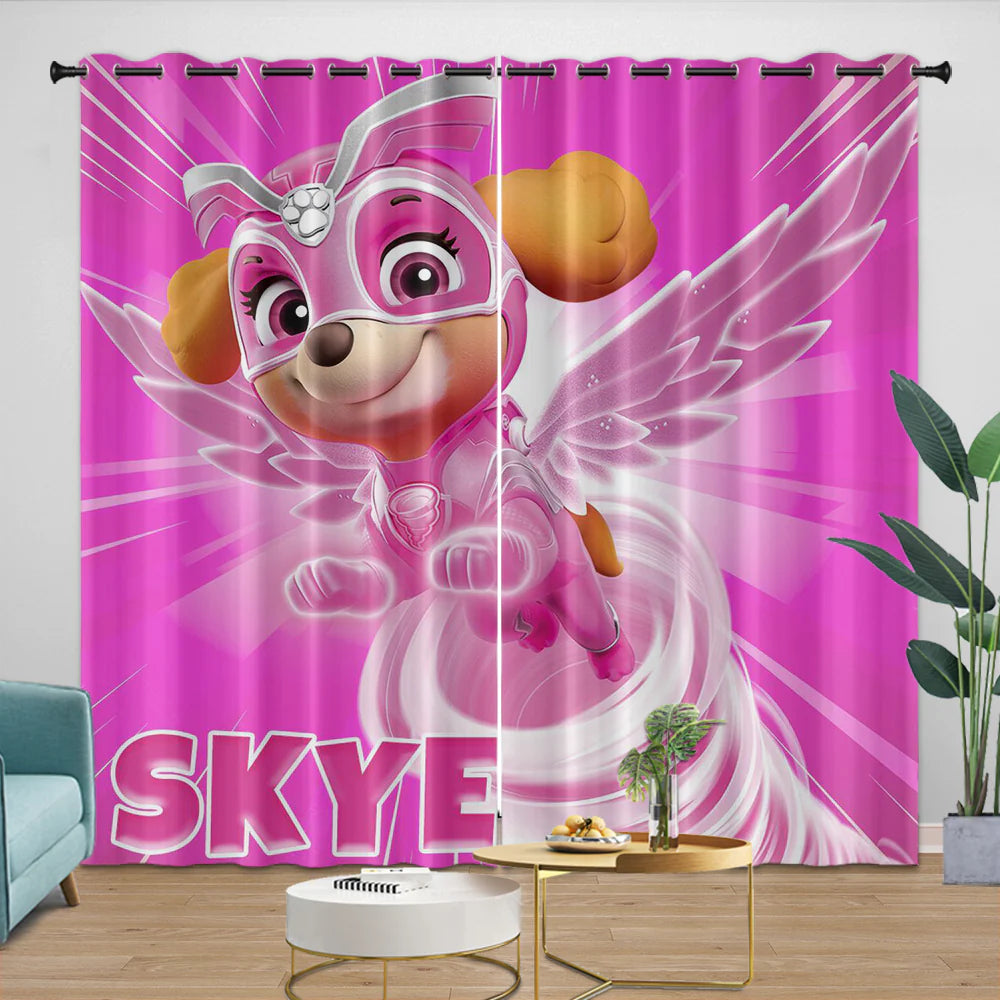Paw Patrol Skye Curtains Blackout Window Drapes