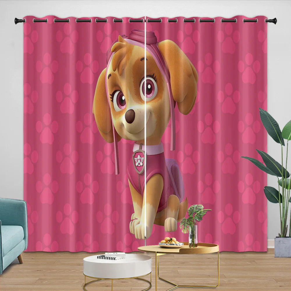 Paw Patrol Skye Curtains Blackout Window Drapes