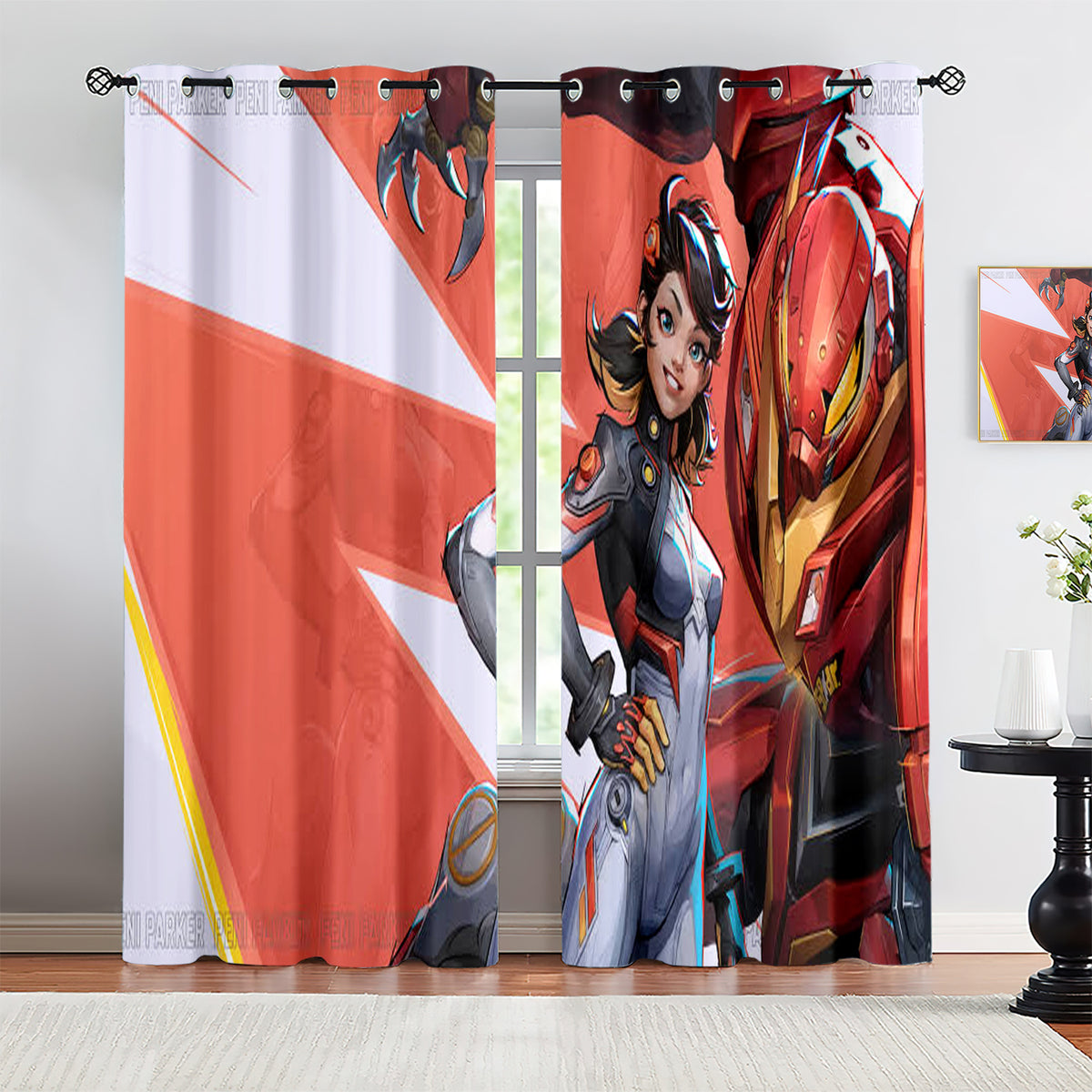 Marvel Rivals Peni Parker Blackout Curtains Drapes For Window Treatment Set
