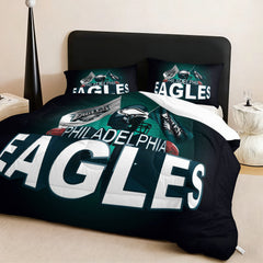 Philadelphia Eagles Comforter Pillowcase Sets Blanket All Season Reversible Quilted Duvet