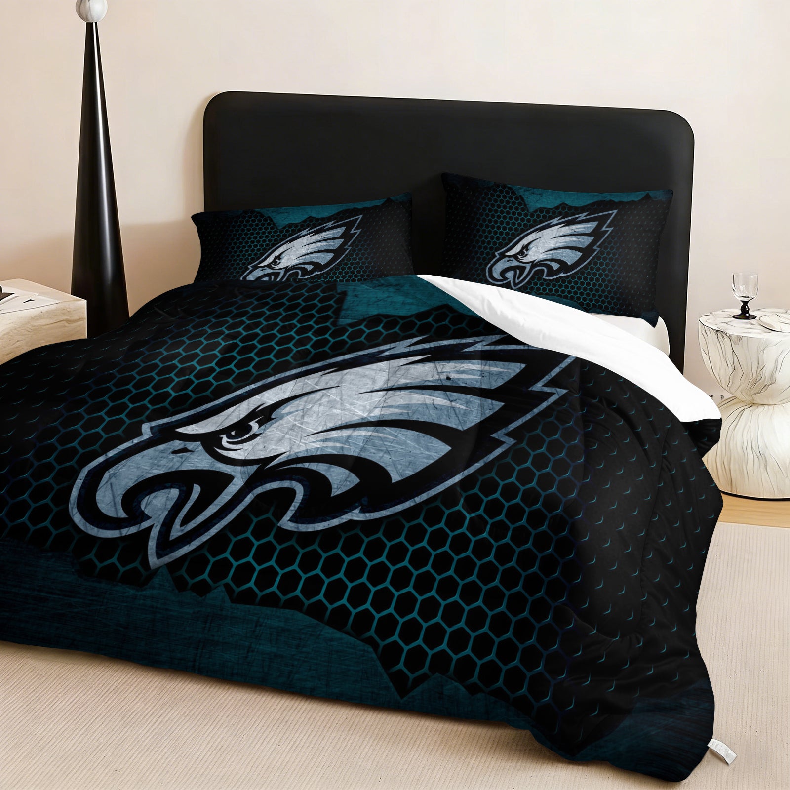 Philadelphia Eagles Comforter Pillowcase Sets Blanket All Season Reversible Quilted Duvet