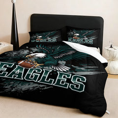 Philadelphia Eagles Comforter Pillowcase Sets Blanket All Season Reversible Quilted Duvet