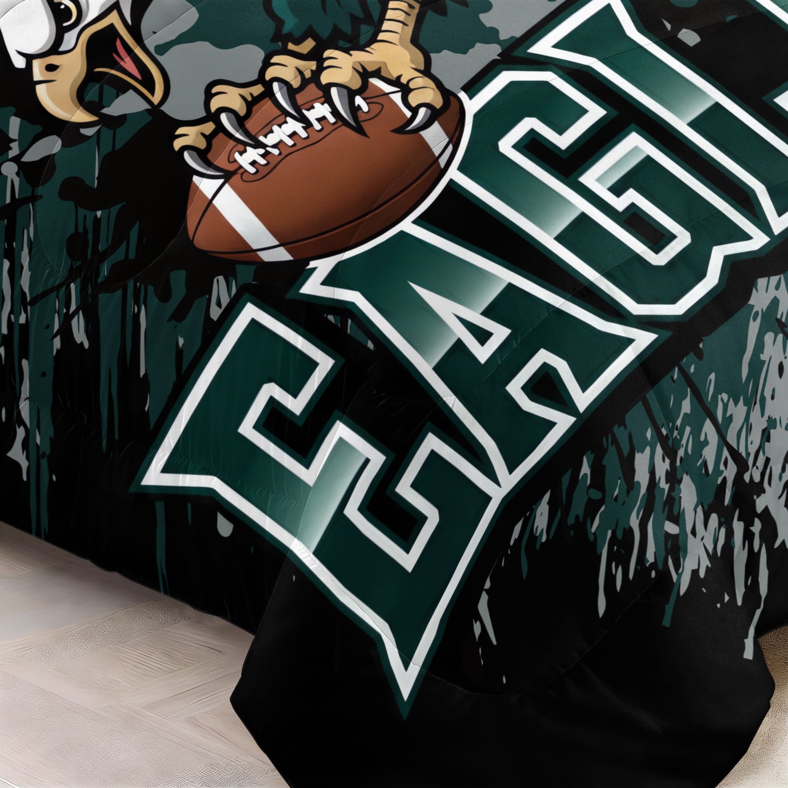 Philadelphia Eagles Comforter Pillowcase Sets Blanket All Season Reversible Quilted Duvet