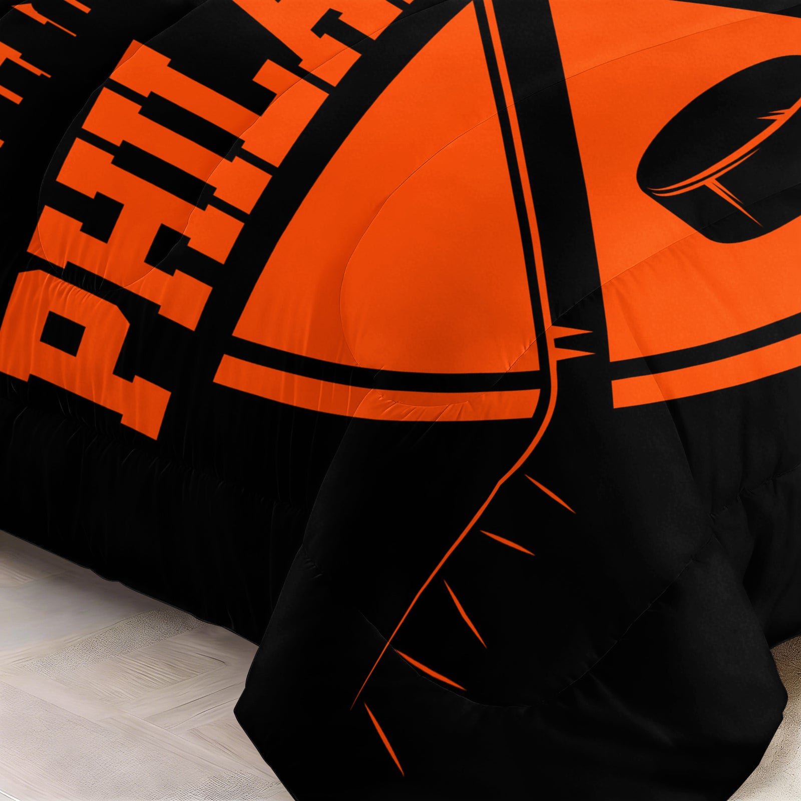Philadelphia Flyers Hockey League Comforter Pillowcase Sets Blanket All Season Reversible Quilted Duvet