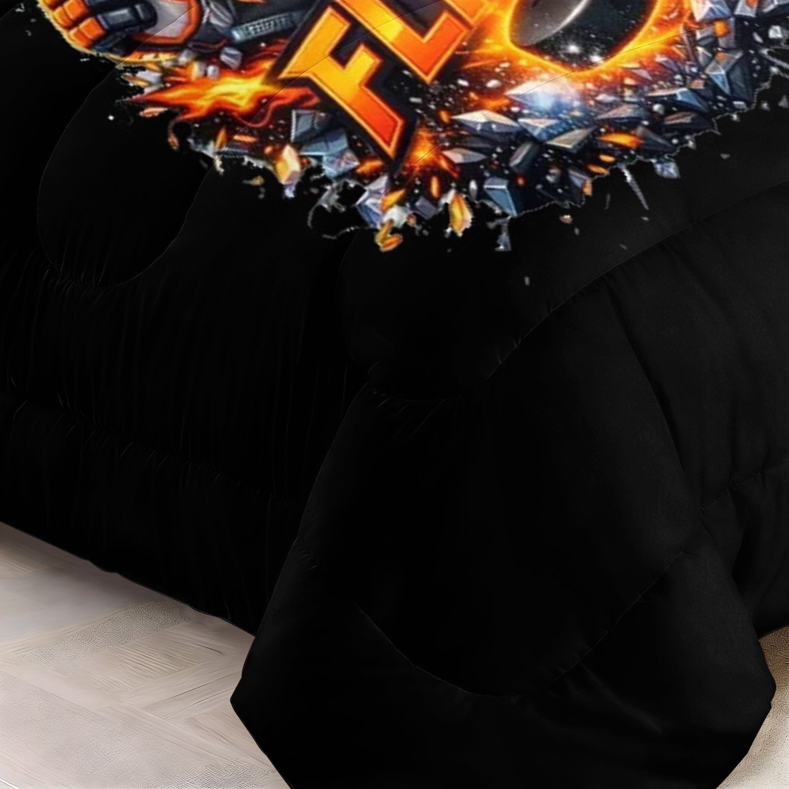 Philadelphia Flyers Hockey League Comforter Pillowcase Sets Blanket All Season Reversible Quilted Duvet