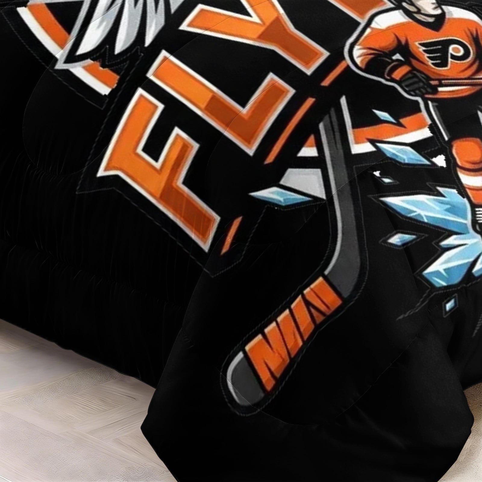 Philadelphia Flyers Hockey League Comforter Pillowcase Sets Blanket All Season Reversible Quilted Duvet