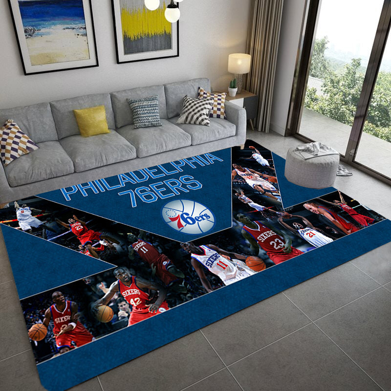 Philadelphia 76ers Carpet Living Room Bedroom Mats Kitchen Bathroom Rugs