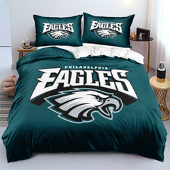 Philadelphia Eagles Football League Duvet Cover Quilt Cover Pillowcase Bedding Set Bedroom Decor