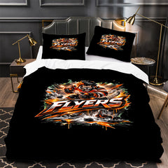Philadelphia Flyers Hockey Duvet Cover Quilt Case Pillowcase Bedding Set Without Filler