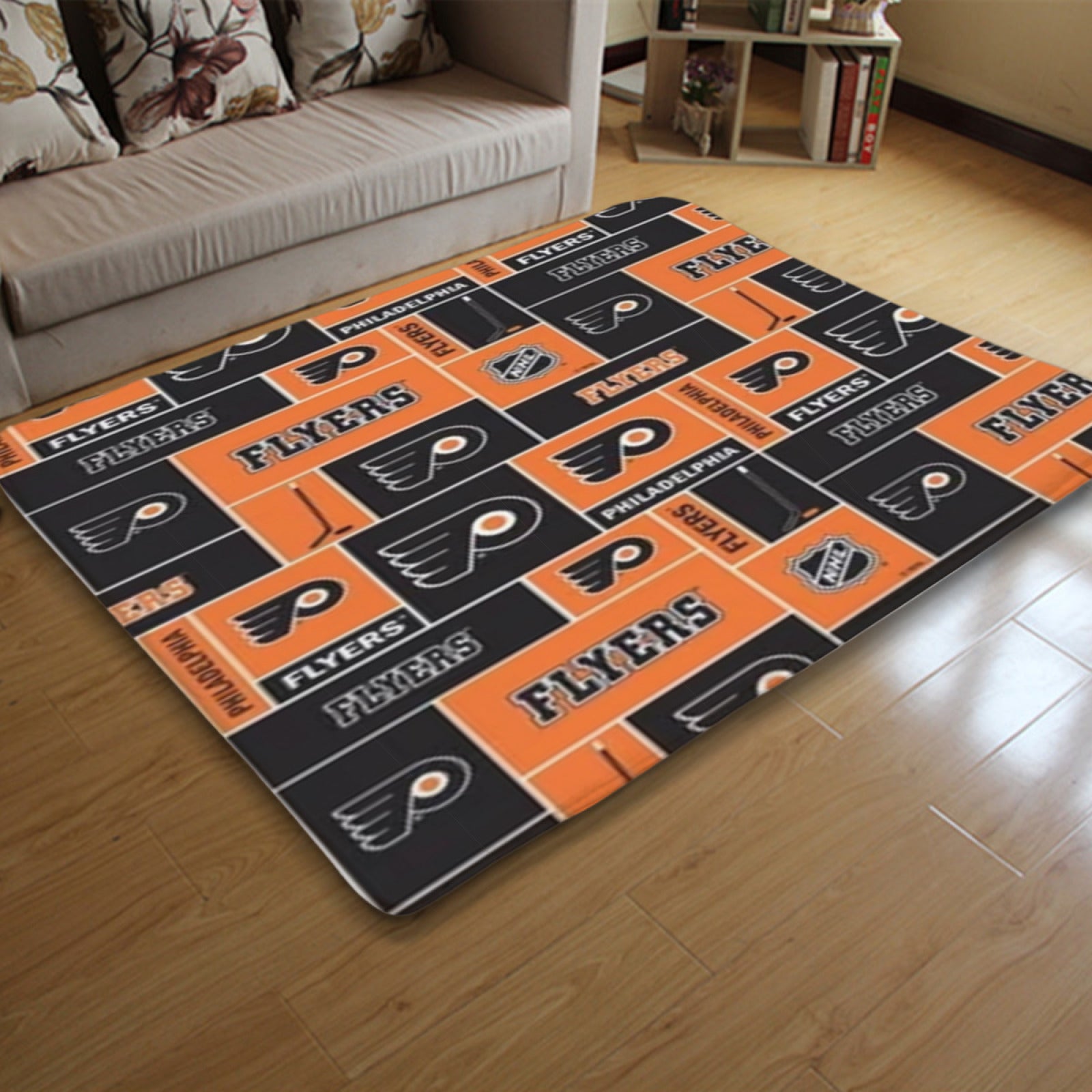 Philadelphia Flyers Hockey League Carpet Living Room Bedroom Mats Kitchen Bathroom Rugs