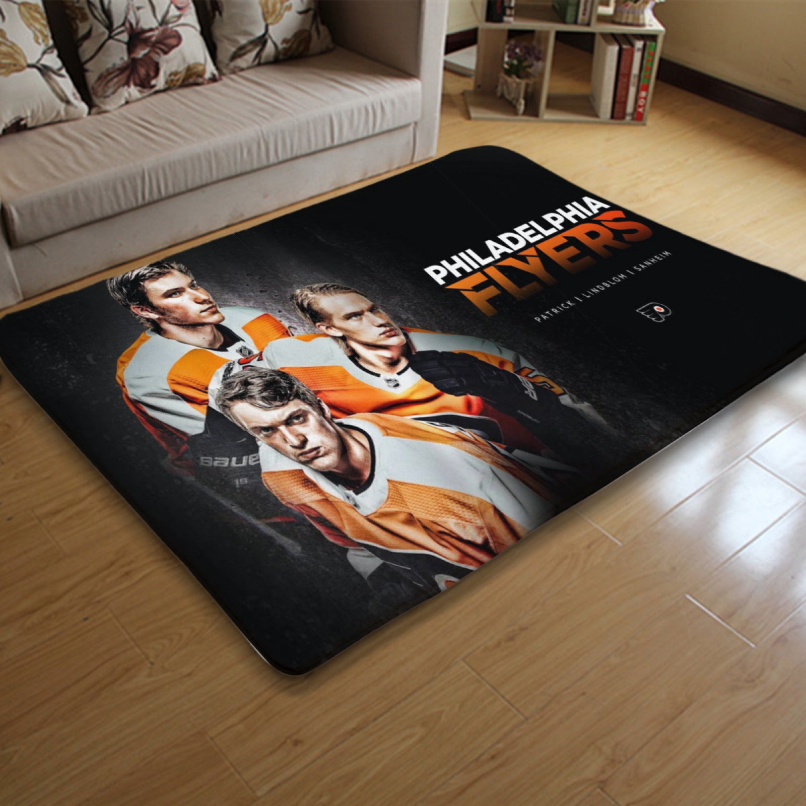 Philadelphia Flyers Hockey League Carpet Living Room Bedroom Mats Kitchen Bathroom Rugs