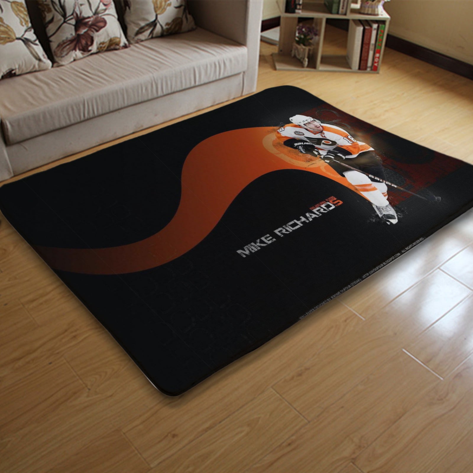 Philadelphia Flyers Hockey League Carpet Living Room Bedroom Mats Kitchen Bathroom Rugs