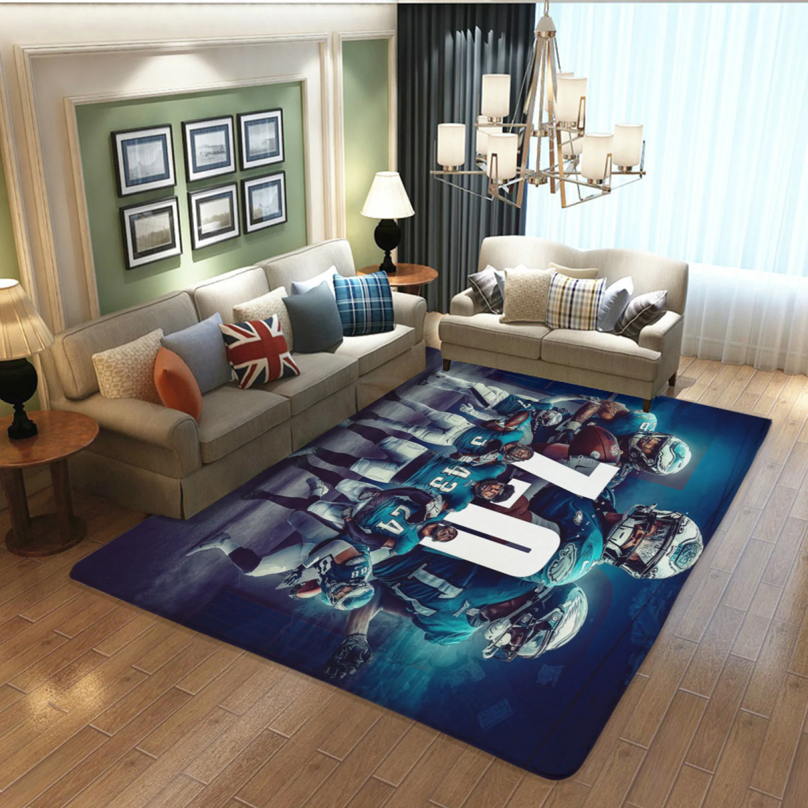 Philadelphia Eagles Football Team Carpet Living Room Bedroom Mats Kitchen Bathroom Rugs